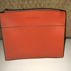 Elizabeth Arden New York (Orange) Cosmetics Travel Pouch (Like New Condition)